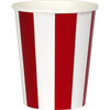 Shiny Red Stripe Cups - Party - 1 - thumbnail