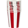 Shiny Red Stripe Cups - Party - 2