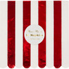 Shiny Red Stripe Napkins, Small - Party - 2