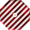 Shiny Red Stripe Dinner Plates - Party - 2