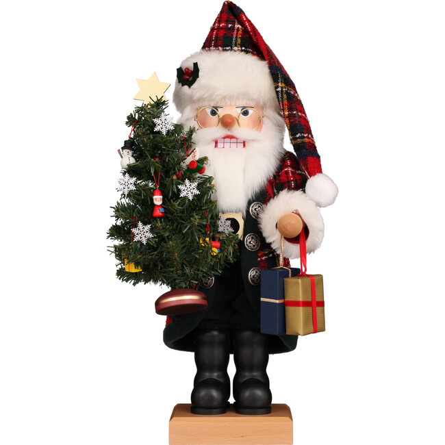 Santa With Christmas Tree Nutcracker