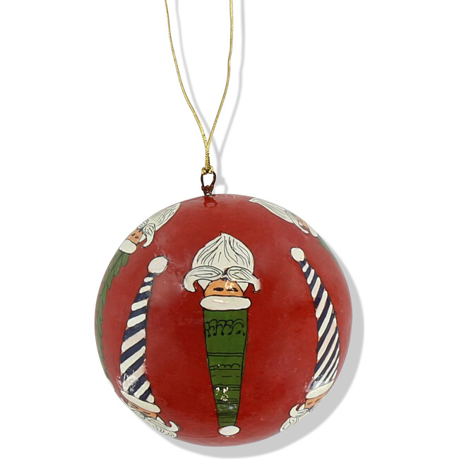 *Exclusive* Jolly St. Nick Christmas Ornament, Red - Ornaments - 1