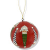 *Exclusive* Jolly St. Nick Christmas Ornament, Red - Ornaments - 1 - thumbnail