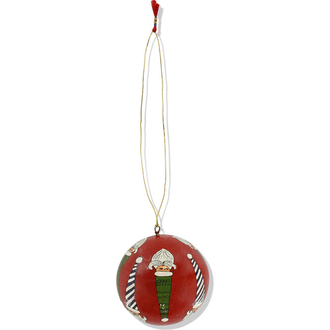 *Exclusive* Jolly St. Nick Christmas Ornament, Red - Ornaments - 2
