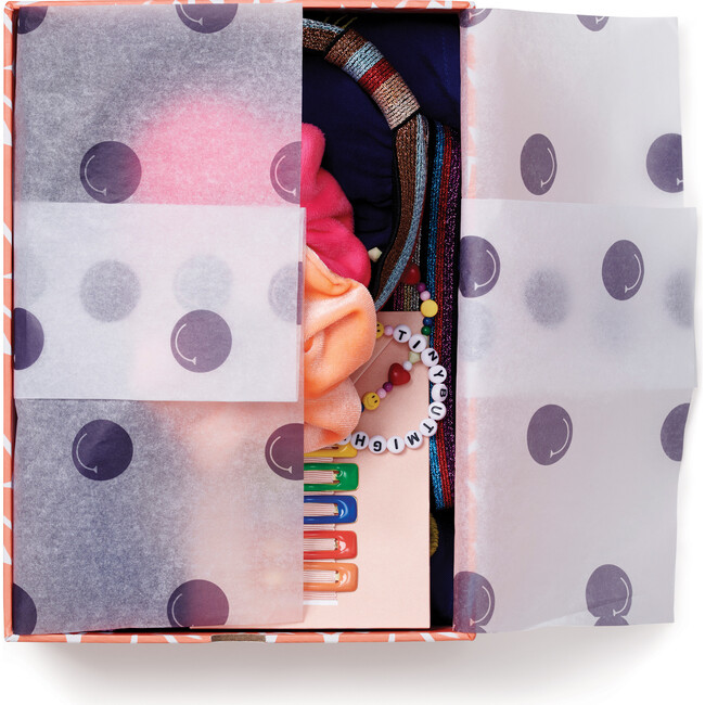 Glow Girl Embroidered Skirt Gift Box, Navy - Mixed Gift Set - 2