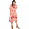 Women's Farah Dress, Burnt Coral & Marlow Embroidery - Dresses - 1 - thumbnail