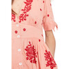Women's Farah Dress, Burnt Coral & Marlow Embroidery - Dresses - 2