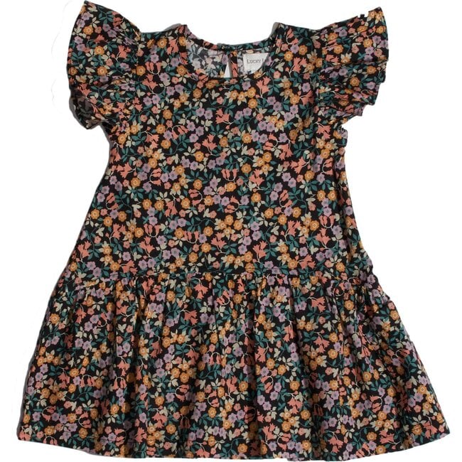 Black Ditzy Floral Darling Dress