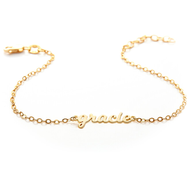 Gold Nameplate Bracelet