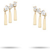 3 Diamond Fringe Posts - Earrings - 1 - thumbnail