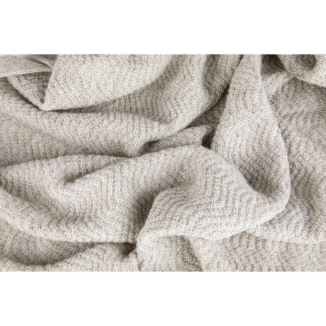Wave Baby Blanket, Oat - Blankets - 2
