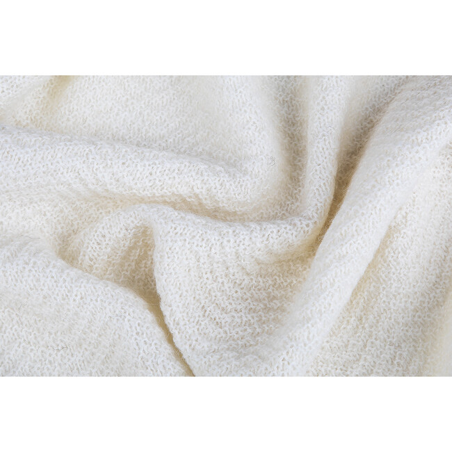 Wave Baby Blanket, Cream - Blankets - 3