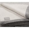 Qori Reversible Knitted Throw, Grey - Blankets - 2