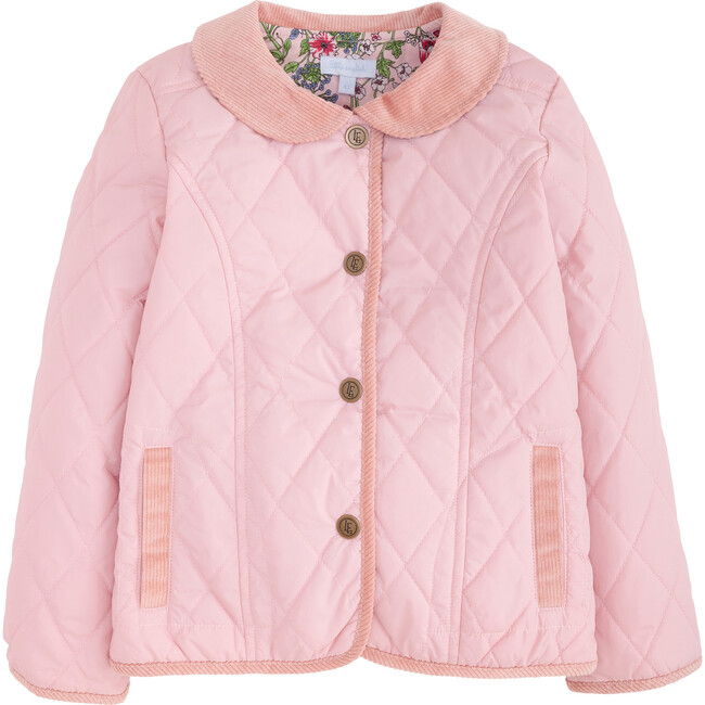 Classic Quilted Jacket, Dusty Pink - Coats - 1
