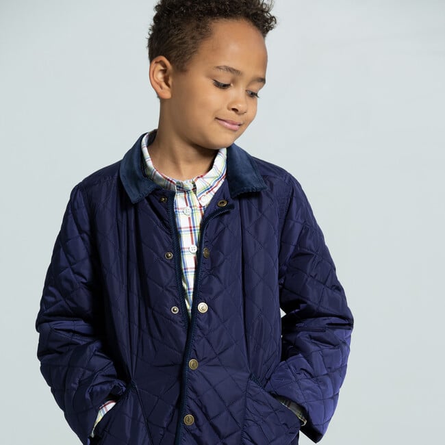 Classic Quilted Jacket, Navy