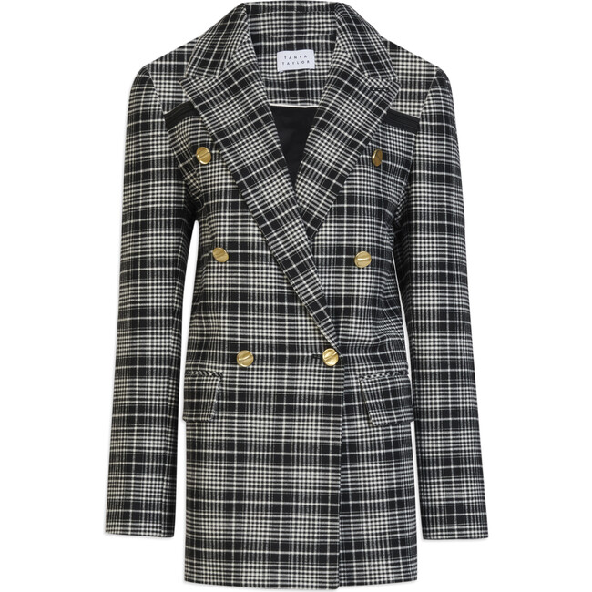 Women's Talia Jacket, Black/Ecru - Blazers - 1