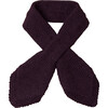 Alpaca Cross-Over Scarf, Huckleberry - Scarves - 1 - thumbnail