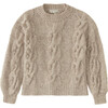 Alpaca Pom Pom Sweater, Oatmeal - Sweaters - 1 - thumbnail