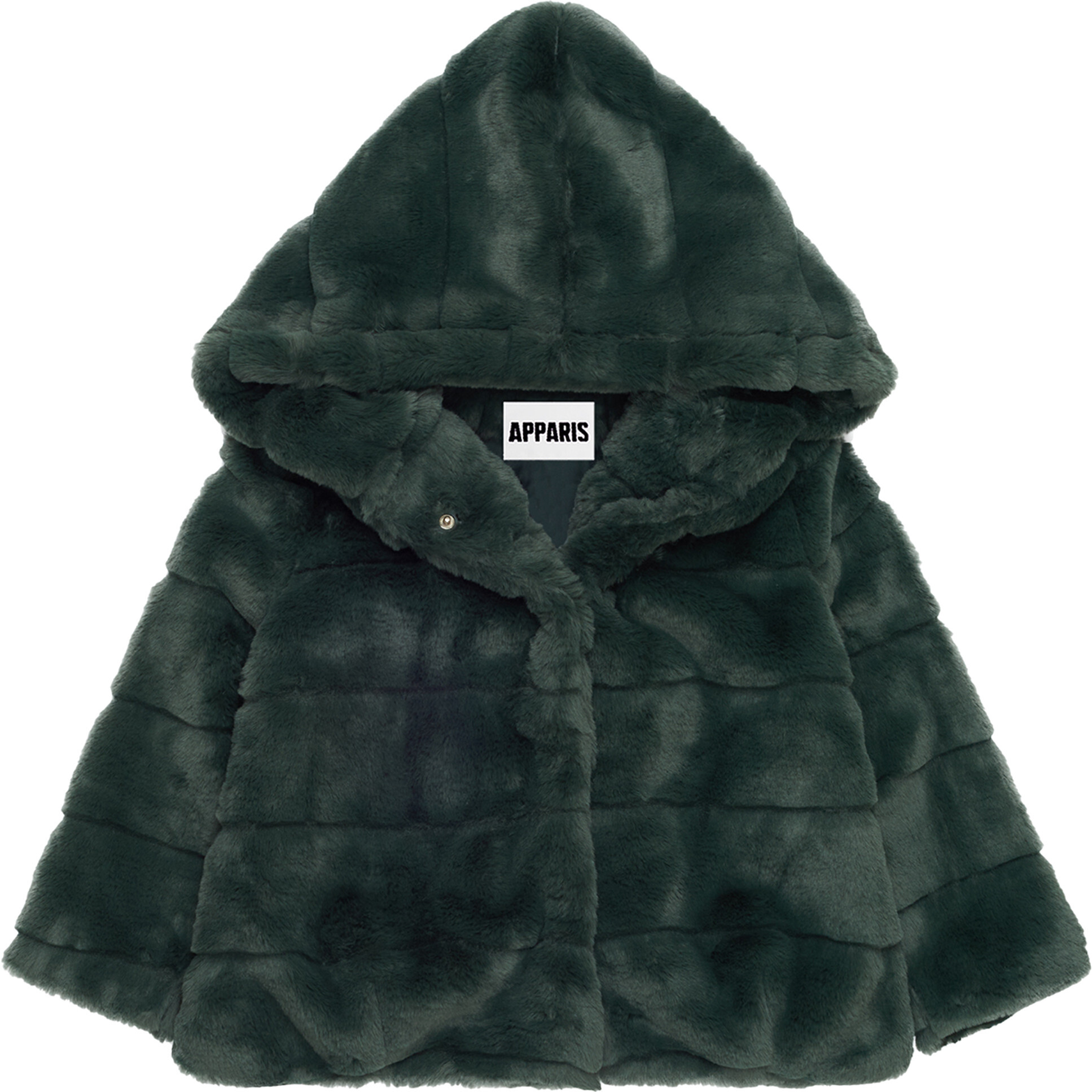 Goldie Faux Fur Jacket Dark Green Apparis Mommy Me Shop Maisonette