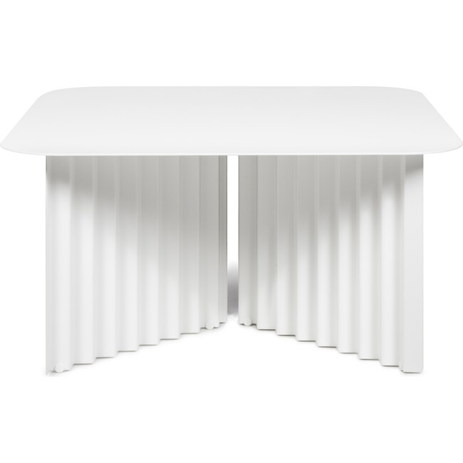 Plec Medium Steel Table, White - Accent Tables - 1