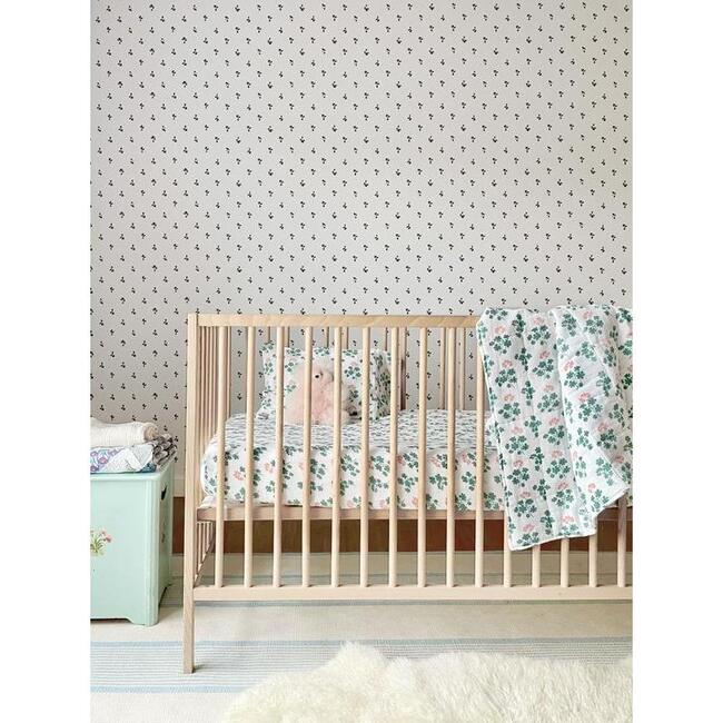 Geranium Baby Bedding Set, Spruce