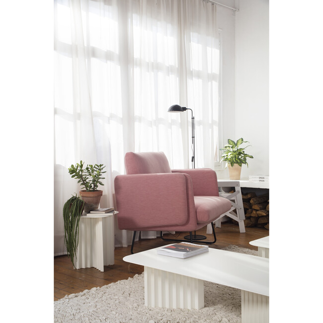 Plec Small Steel Table, White - Accent Tables - 9