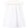 Embroidered Tunic Dress, Pearl - Dresses - 3