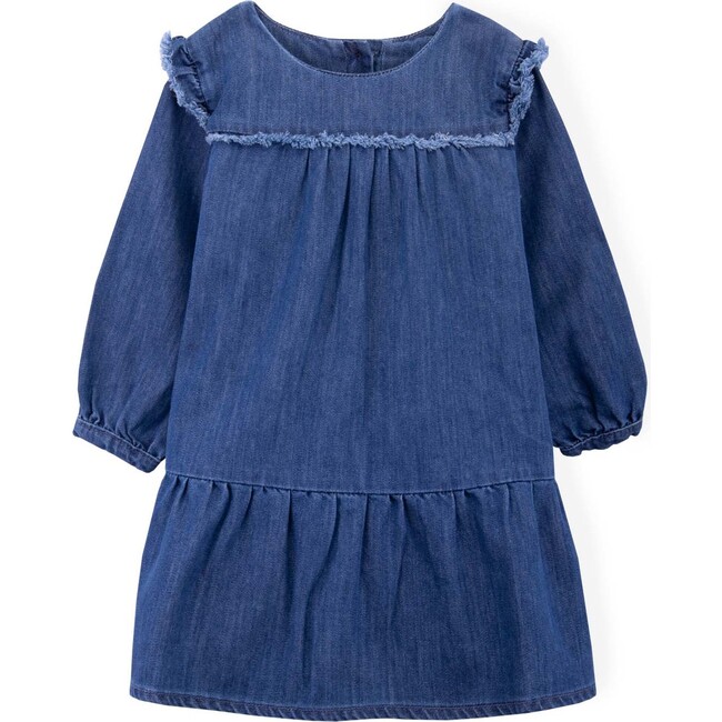 Clementine Dress, Navy Denim - Dresses - 1