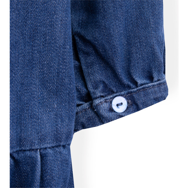 Clementine Dress, Navy Denim - Dresses - 5