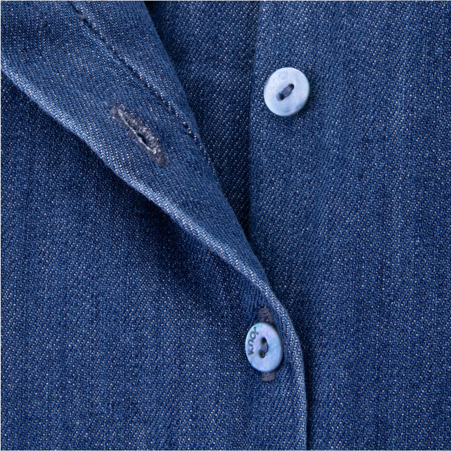 Clementine Dress, Navy Denim - Dresses - 6