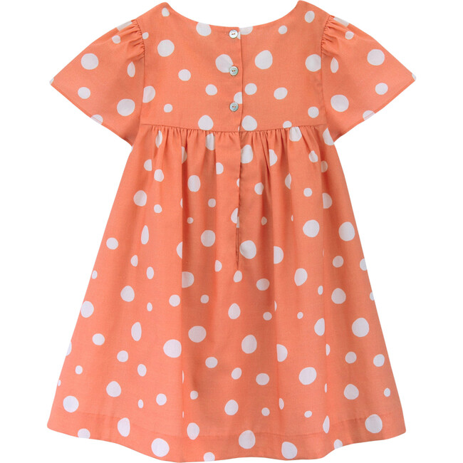 Reverse Pool Dots Dress, Coral - Dresses - 4