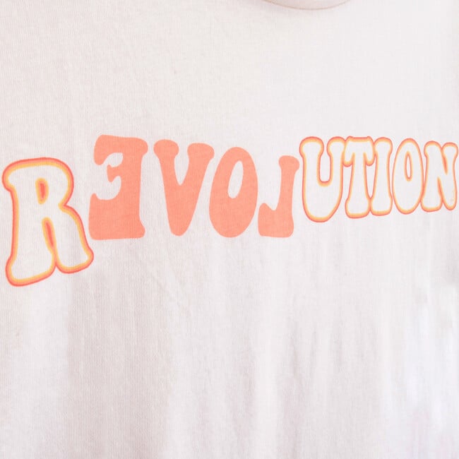 Revolution Short Sleeve T-Shirt, White - T-Shirts - 2