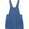 Carol Pinafore Dress, Denim - Dresses - 1 - thumbnail