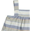 Zulu Pinafore Dress, Grey Stripes - Dresses - 2