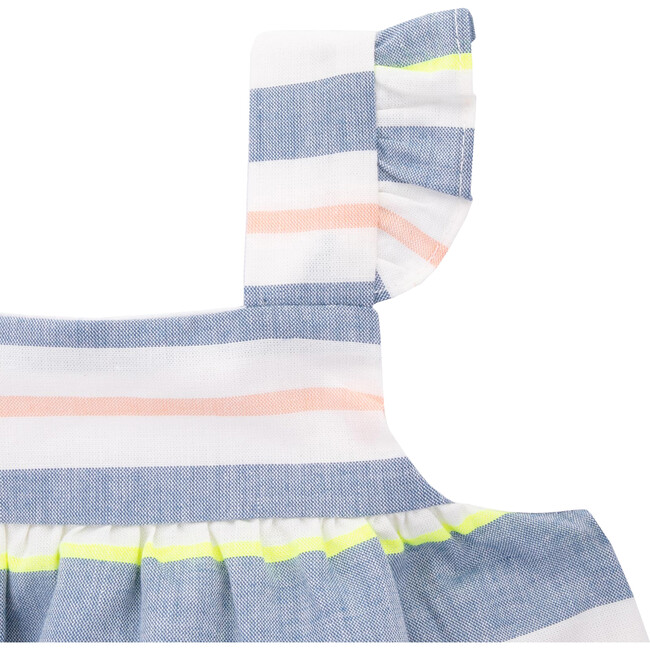 Louise Pinafore Dress, Stripes - Dresses - 2