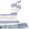 Louise Pinafore Dress, Stripes - Dresses - 2