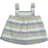 Zulu Pinafore Dress, Grey Stripes - Dresses - 3