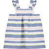 Louise Pinafore Dress, Stripes - Dresses - 3