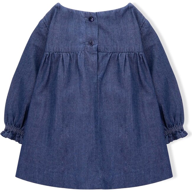 Jane Denim Dress, Navy - Dresses - 4