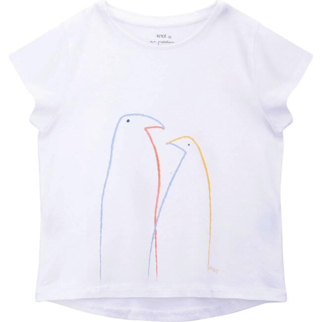 Penguins T-Shirt, White - Tees - 1