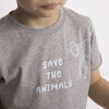 Save The Animals T-Shirt, High Rise Grey - Tees - 2