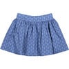 Ruffle Skirt, Blue Pattern - Skirts - 1 - thumbnail