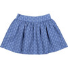 Ruffle Skirt, Blue Pattern - Skirts - 3