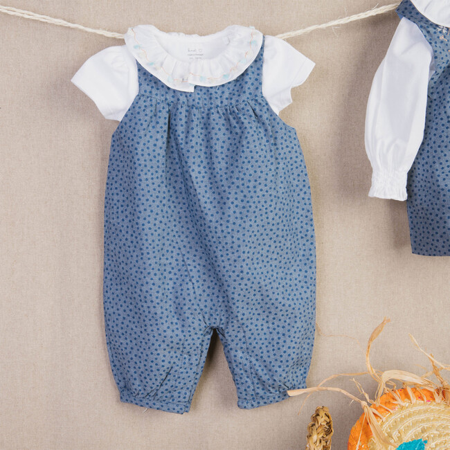All In One, Navy Dots - Overalls - 2