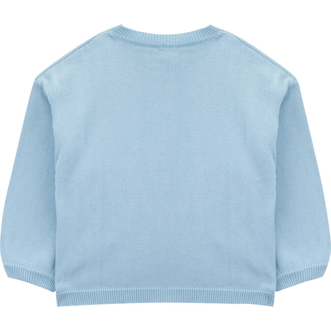 Ballon Sleeve Knitted Jacket, Aqua Haze - Jackets - 3