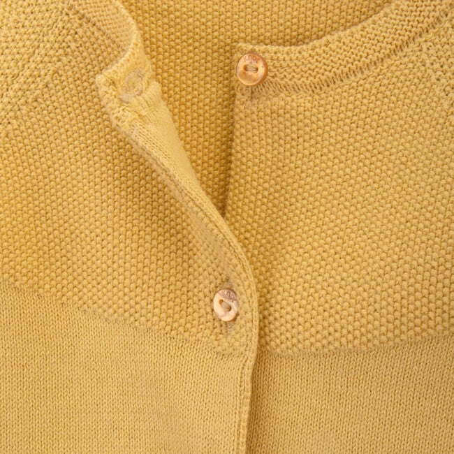 Holly Knitted Coat, Yellow