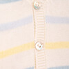 Dahila Cardigan, Blue & Yellow Stripes - Cardigans - 2