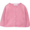 Basic Knitted Cardigan, Rose Blush - Cardigans - 1 - thumbnail