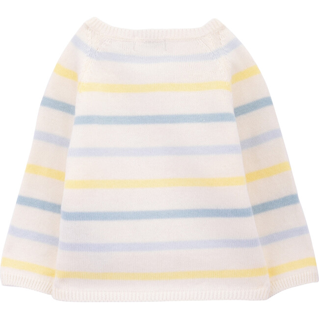 Dahila Cardigan, Blue & Yellow Stripes - Cardigans - 3