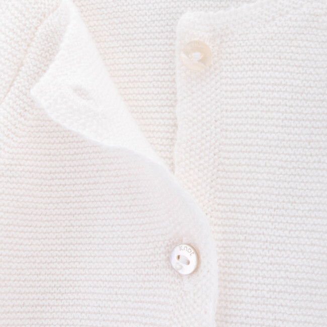 Lane Knitted Coat, White